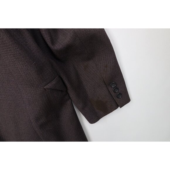 Vtg 50s 60s Rockabilly Mens 40R Distressed Heavy 2 Piece Wool Suit Wedding 30x28 - Picture 12 of 16